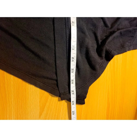 Athleta Nirvana Wrap Open Cardigan Small Black Athleisure Stretch Comfort Hooded - Picture 13 of 14